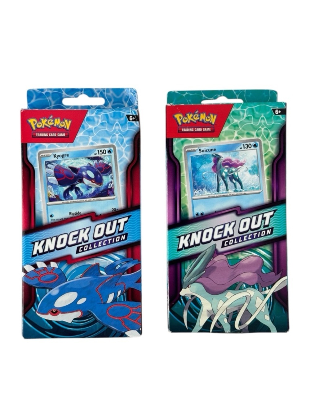 Pokemon TCG Knock Out Collection Bundle Kyogre & Suicune Sealed Packs Lot New